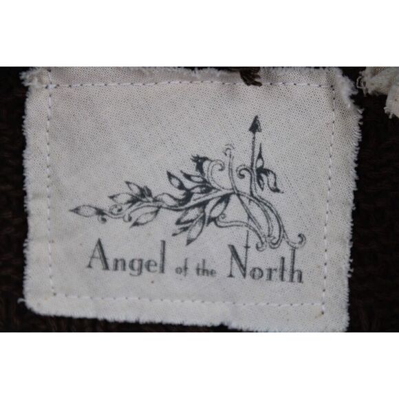 Anthropologie Angel of the North BROWN Knit Cardigan Sweater Open Front, S - Picture 8 of 10